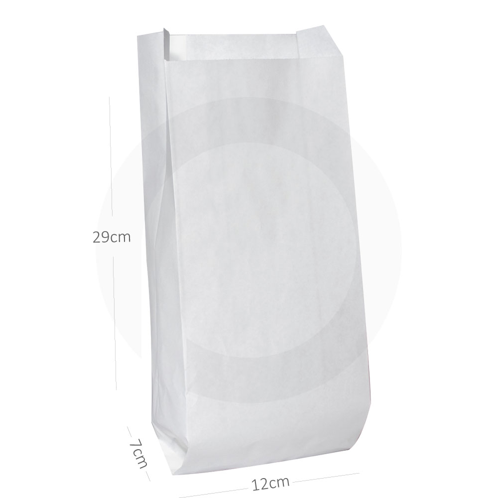 #1229 Satchel White Paper Bag 1000/ctn