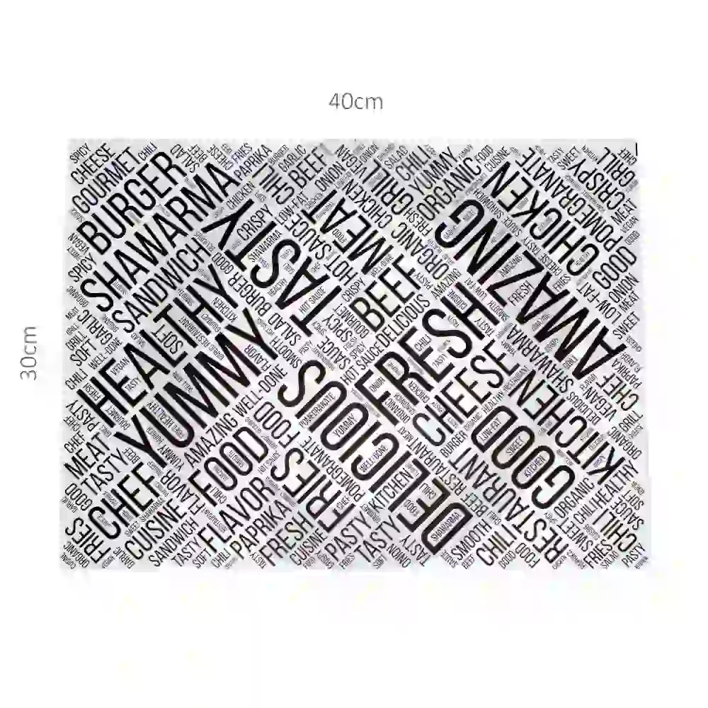 FOOD TASTY - #4030 Wrapping Paper 2000/ctn