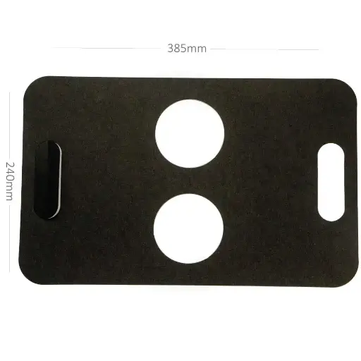 [015083] Black - 2 Cup Kraft Paper Holder 24×39cm 500/ctn