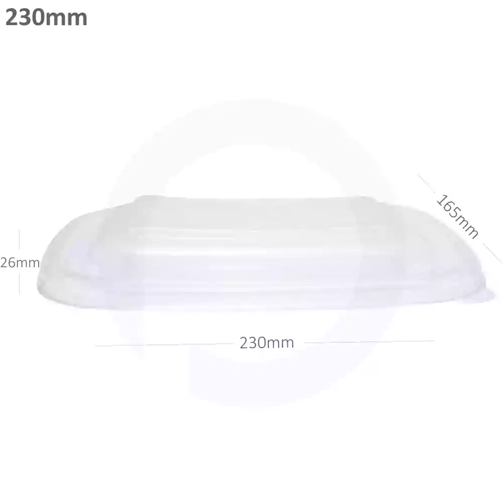 223mm PP Plastic Sugarcane Bowl Lid 300/ctn