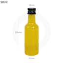 50ml PET Plastic Bottle Matte Black Alu Cap 500/ctn