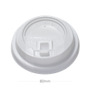 80mm PP Plastic White Lid With Cap 1000/ctn