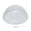 90mm PET Plastic Dome Lid X hole 1000/ctn