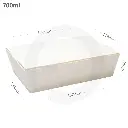 700ml A White Paper Lunch Box 200/ctn
