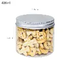 400ml/90mm PET Plastic Jar Alu Cap 100/ctn