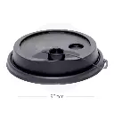 90mm Black PP Plastic Connected Lid 1000/ctn