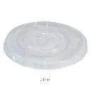 92mm Clear PET Plastic X Hole Flat Lid 1000/ctn