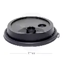 90mm PP Plastic Matte Black Lid Connected 1000/ctn