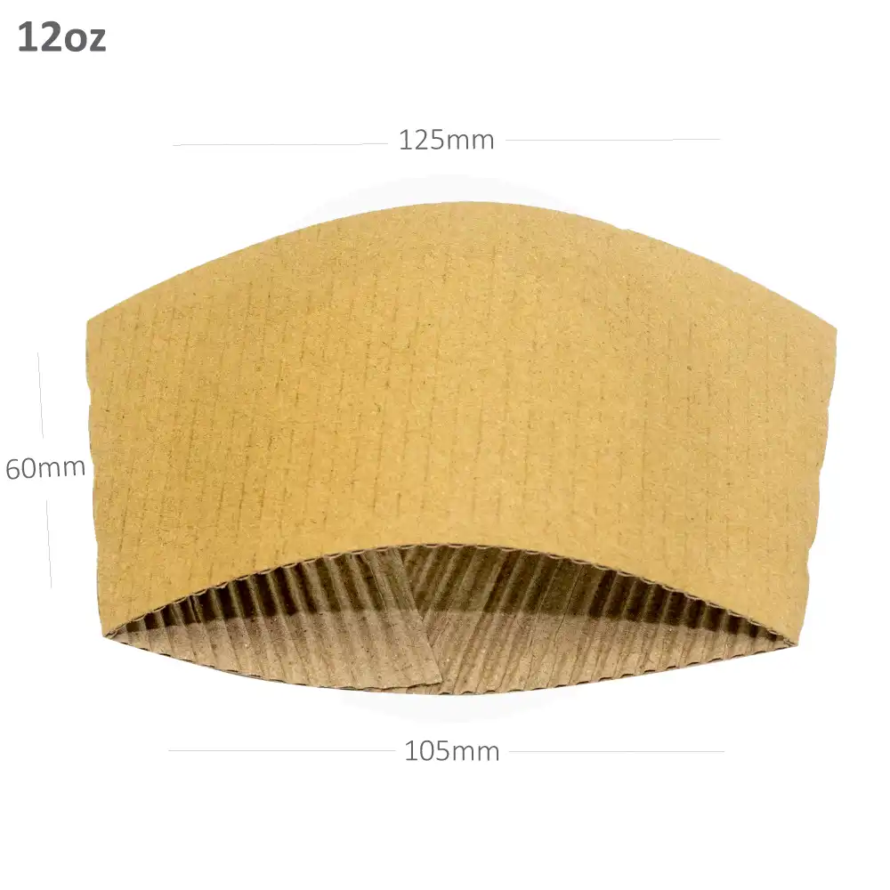 12oz Corrugated Paper Sleeve Cup 1000/ctn