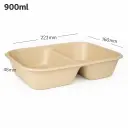 900ml Bagasse Sugarcane Food Bowl 300/ctn