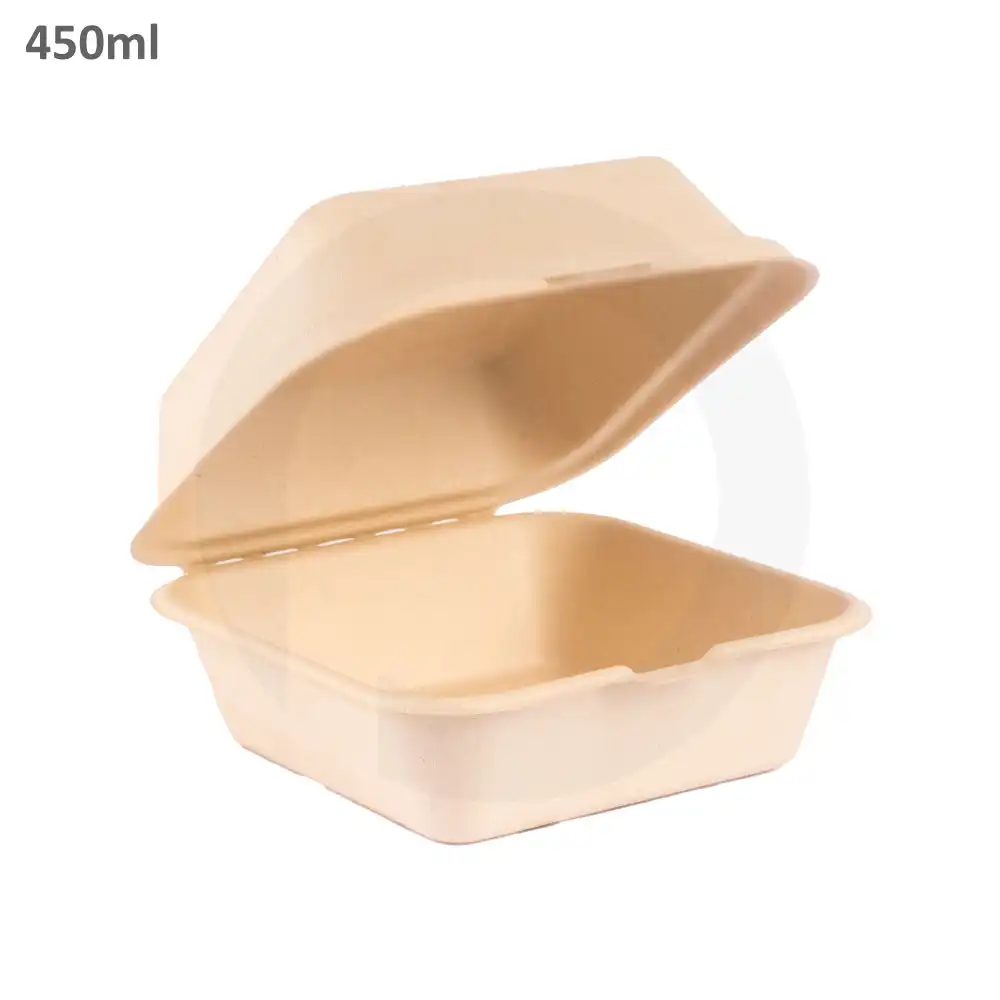 450ml Bagasse Sugarcane Burger Bowl 500/ctn