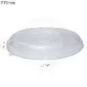 215mm PET Plastic Sugarcane Bowl Lid 300/ctn