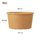 6oz Kraft Paper Ice Cream Cup 1000/ctn