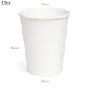 10oz Single Wall White Paper Cup 1000/ctn