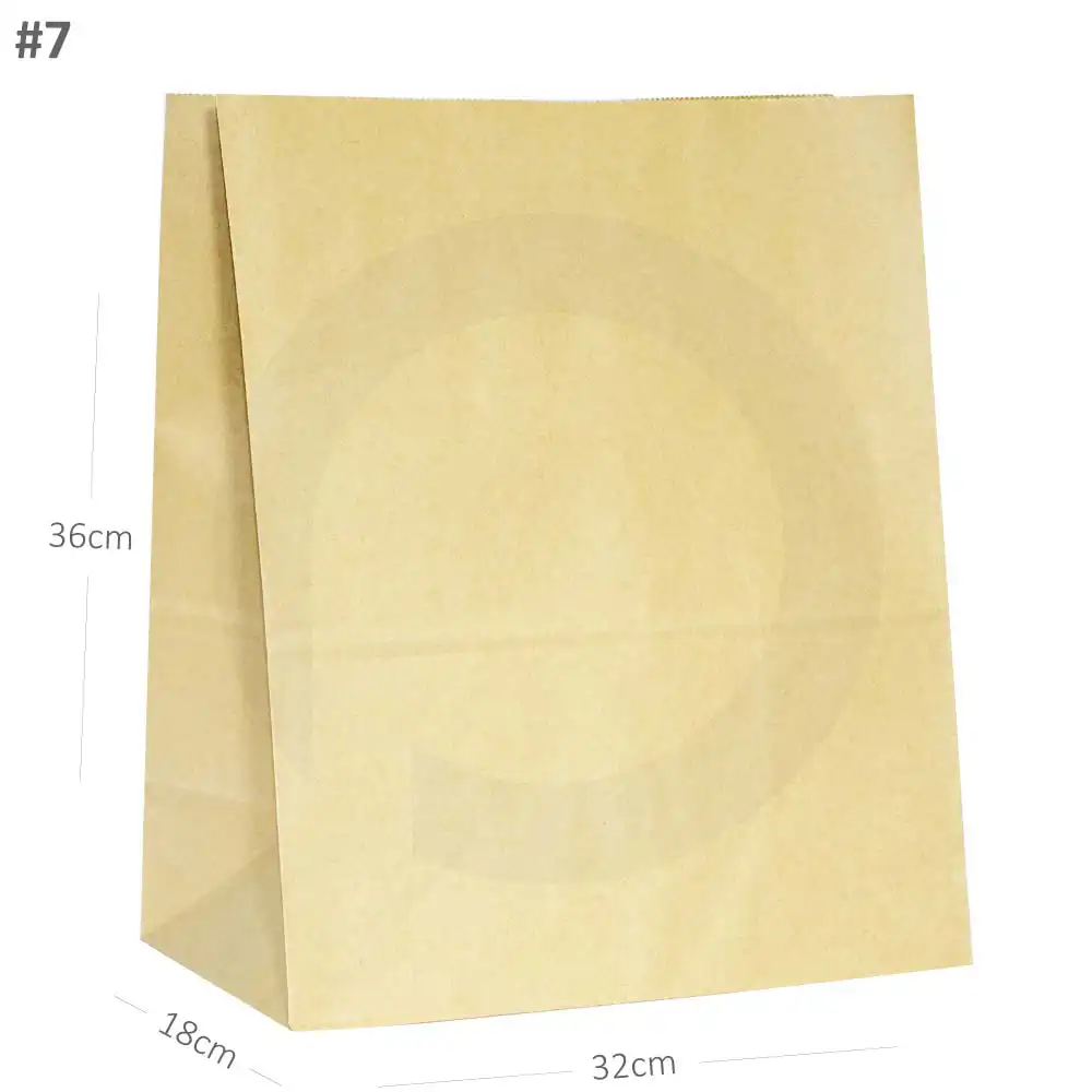 #7 Kraft Paper No Handle Bag 200/ctn