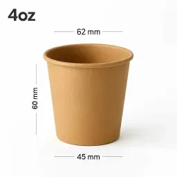 [new077] 4oz Single Wall Kraft Paper Cup 1000/ctn