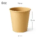 6oz Single Wall Kraft Paper Cup 1000/ctn