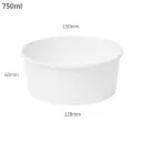 750ml White Paper Salad Bowl 300/ctn