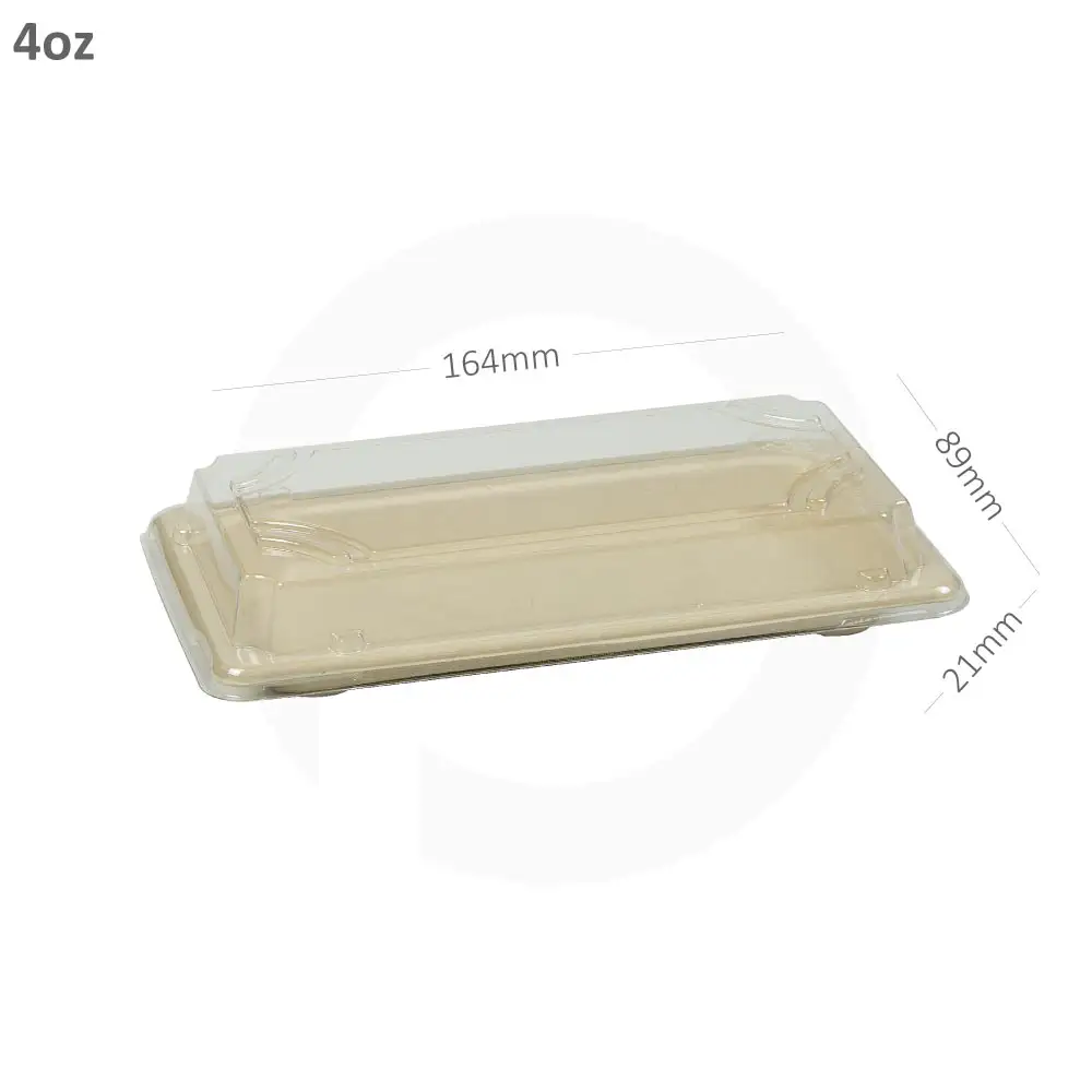 4oz Sushi Sugarcane Container 300/ctn