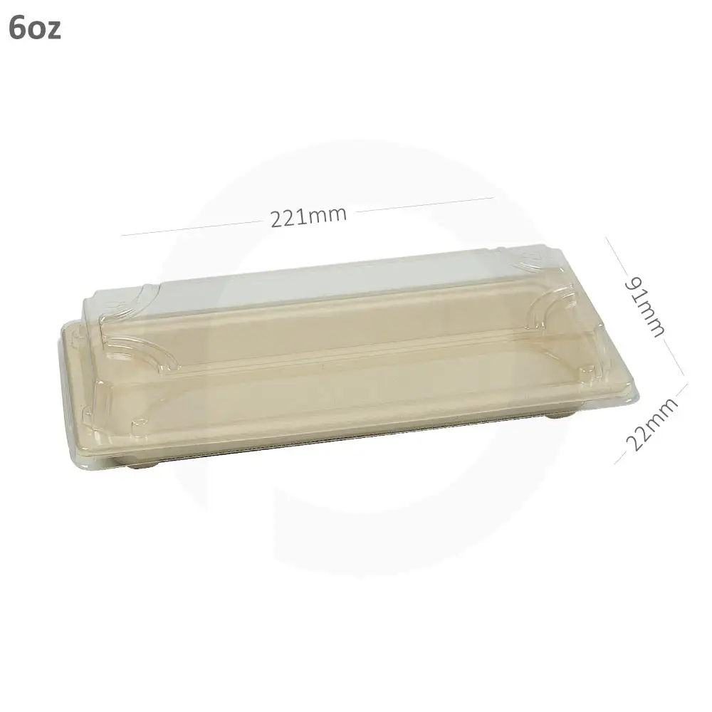 6oz Sushi Sugarcane Containers 300/ctn