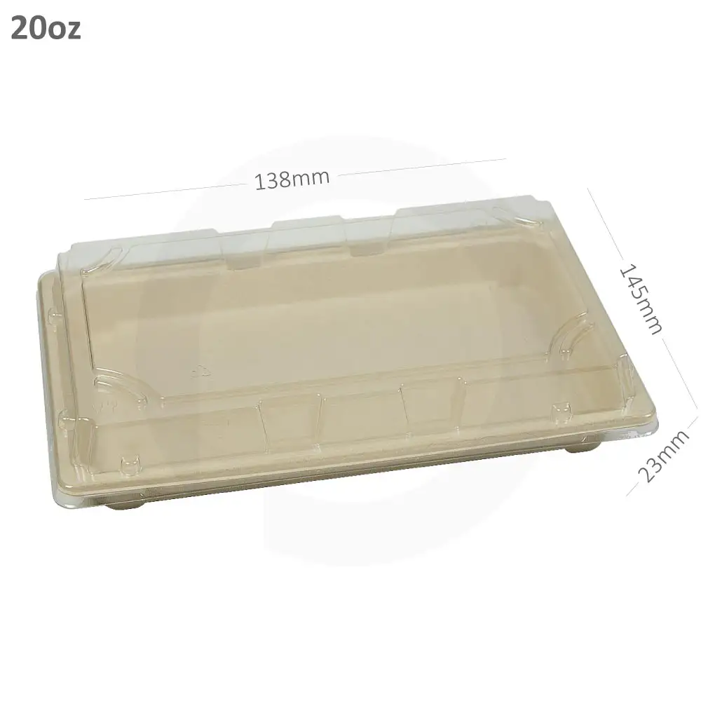 [new417] 20oz Sushi sugarcane containers 300/ctn