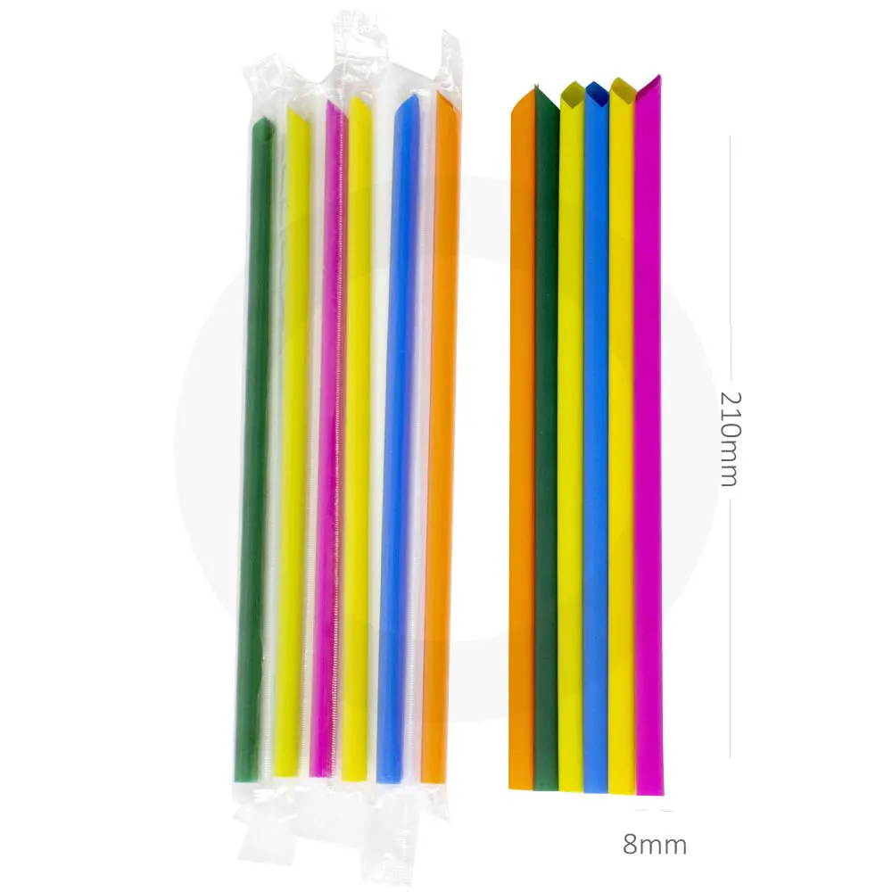 8x210mm Colors Spike Straw Film Wrap 4000/ctn