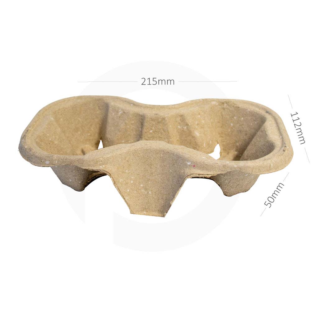 2 Cups Pulp Fiber Carrier 500/ctn