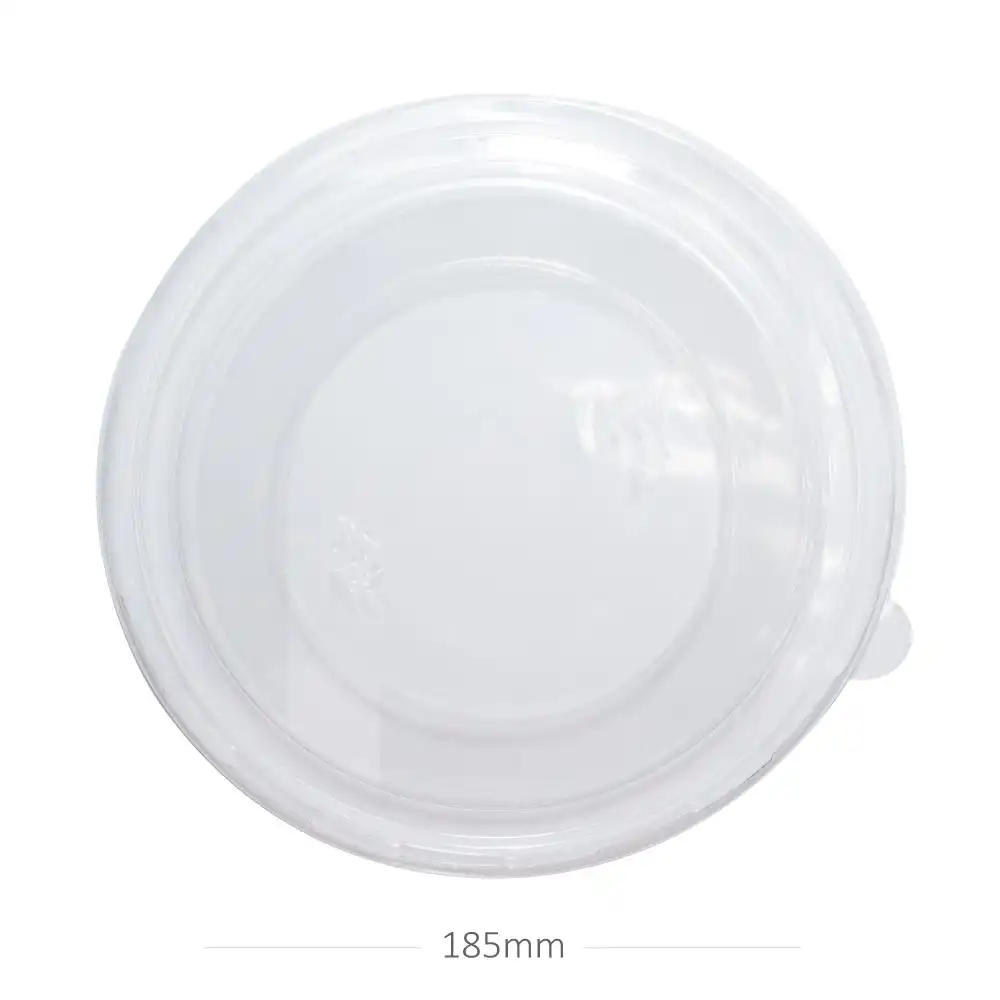 [052044] 185mm PET Plastic Salad Bowl Lid 300/ctn