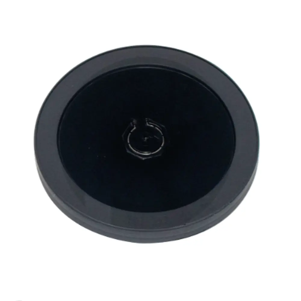 [112020] 80mm Black PP Plastic O Hole Lid 1000/ctn 