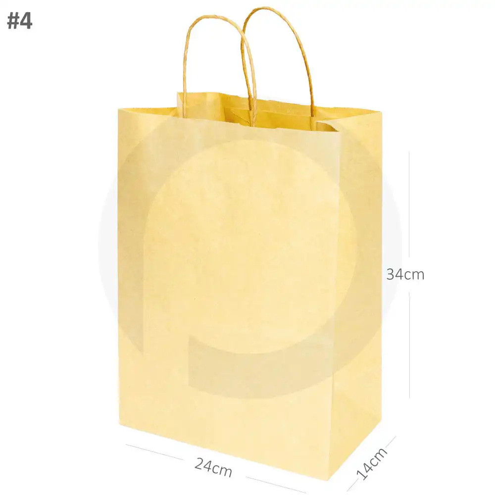 #4 Kraft Paper Twisted Handle Bag 200/ctn