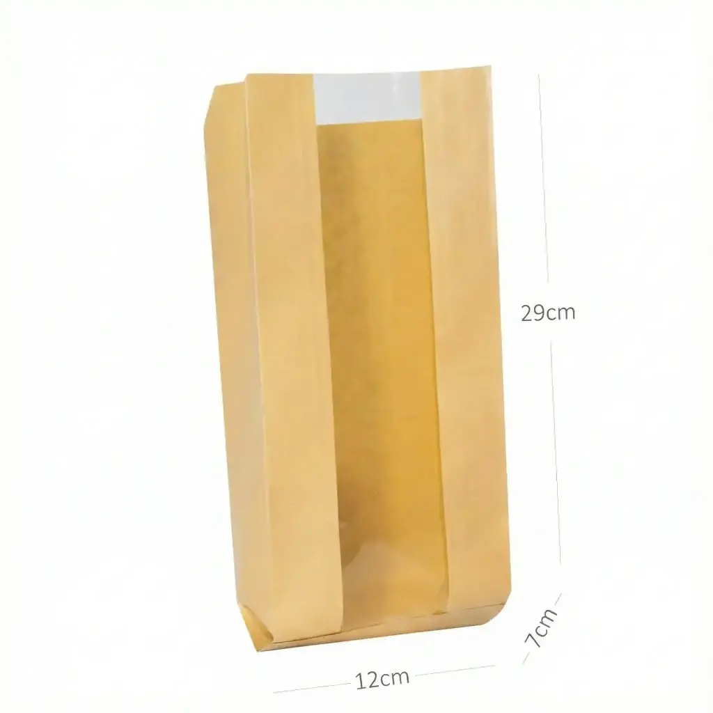 [101030] #5 Satchel Kraft Paper Window Bag 1000/ctn