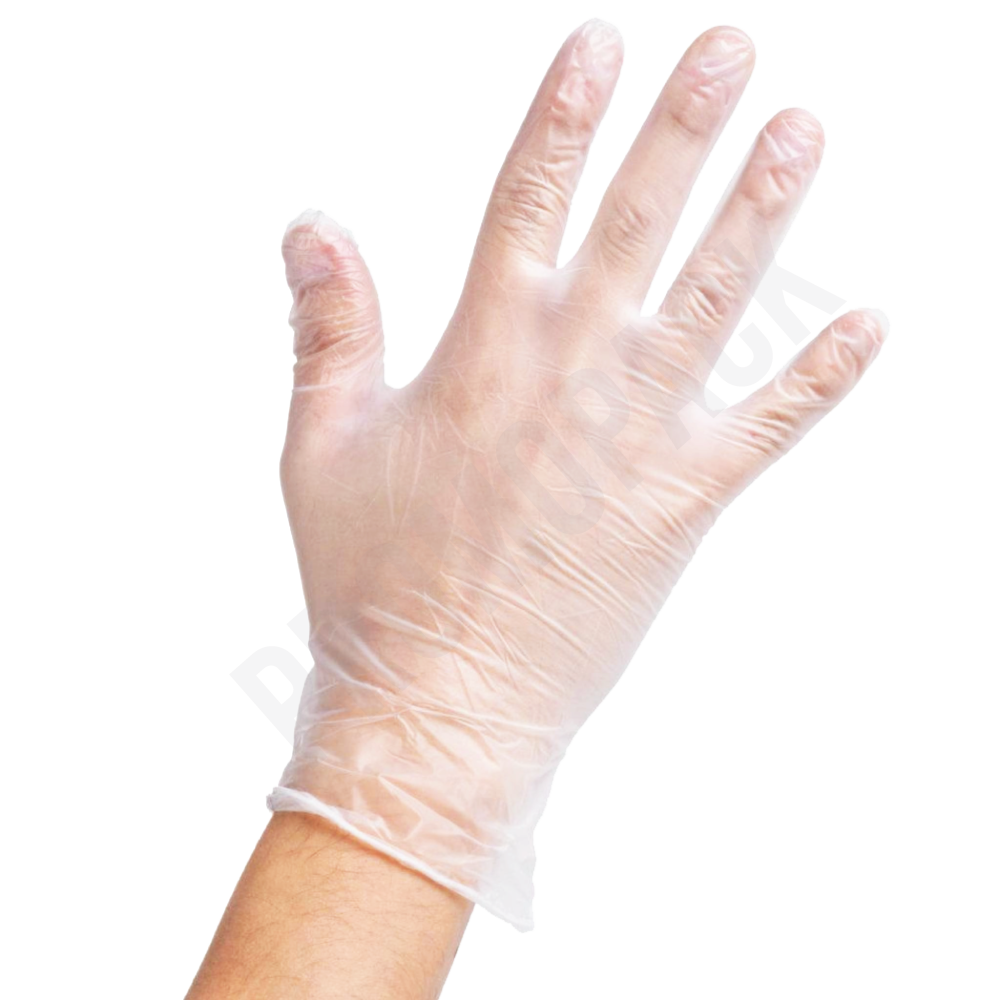 [388007] XLarge Clear Vinyl Gloves 1000/ctn