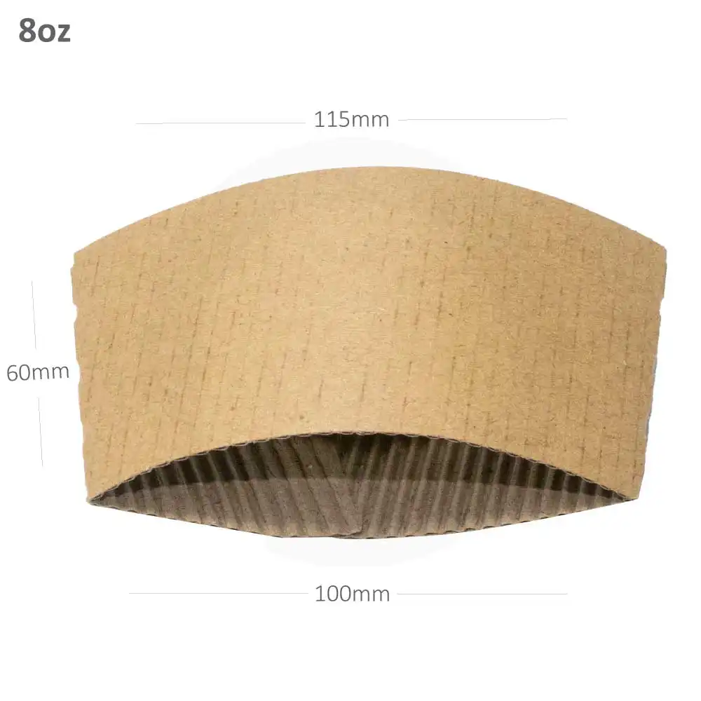 [015088] 8oz Corrugated Paper Sleeve Cup 1000/ctn