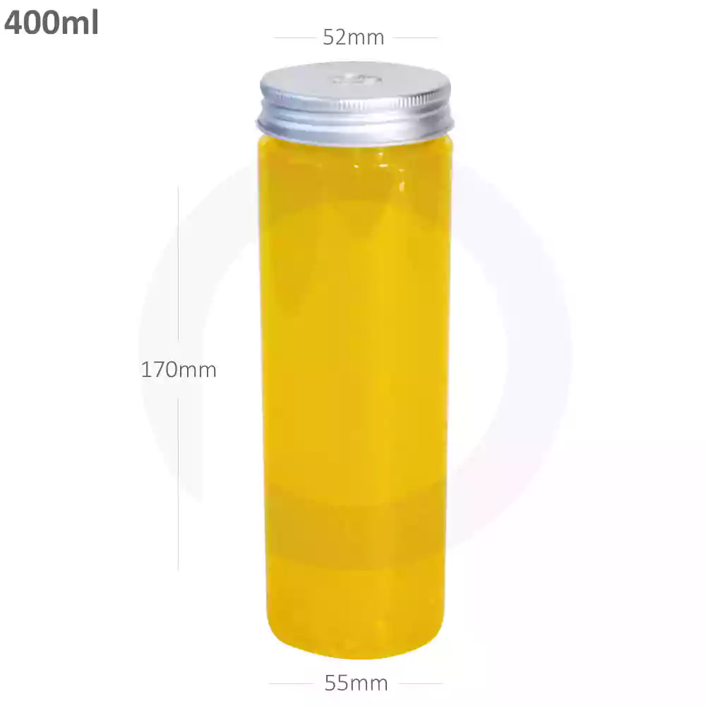 [012048] 400ml PET Plastic Bottle O Hole Alu Cap 100/ctn
