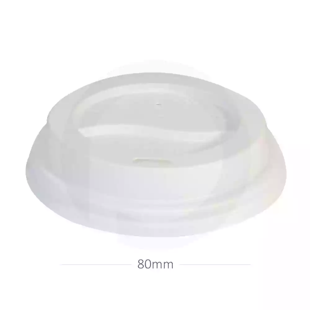 [015026] 80mm PS Plastic White No Cap Lid 1000/ctn