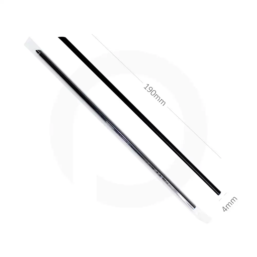 [076024] 4×190mm Black Spike Straw Film Wrap 4000/Ctn