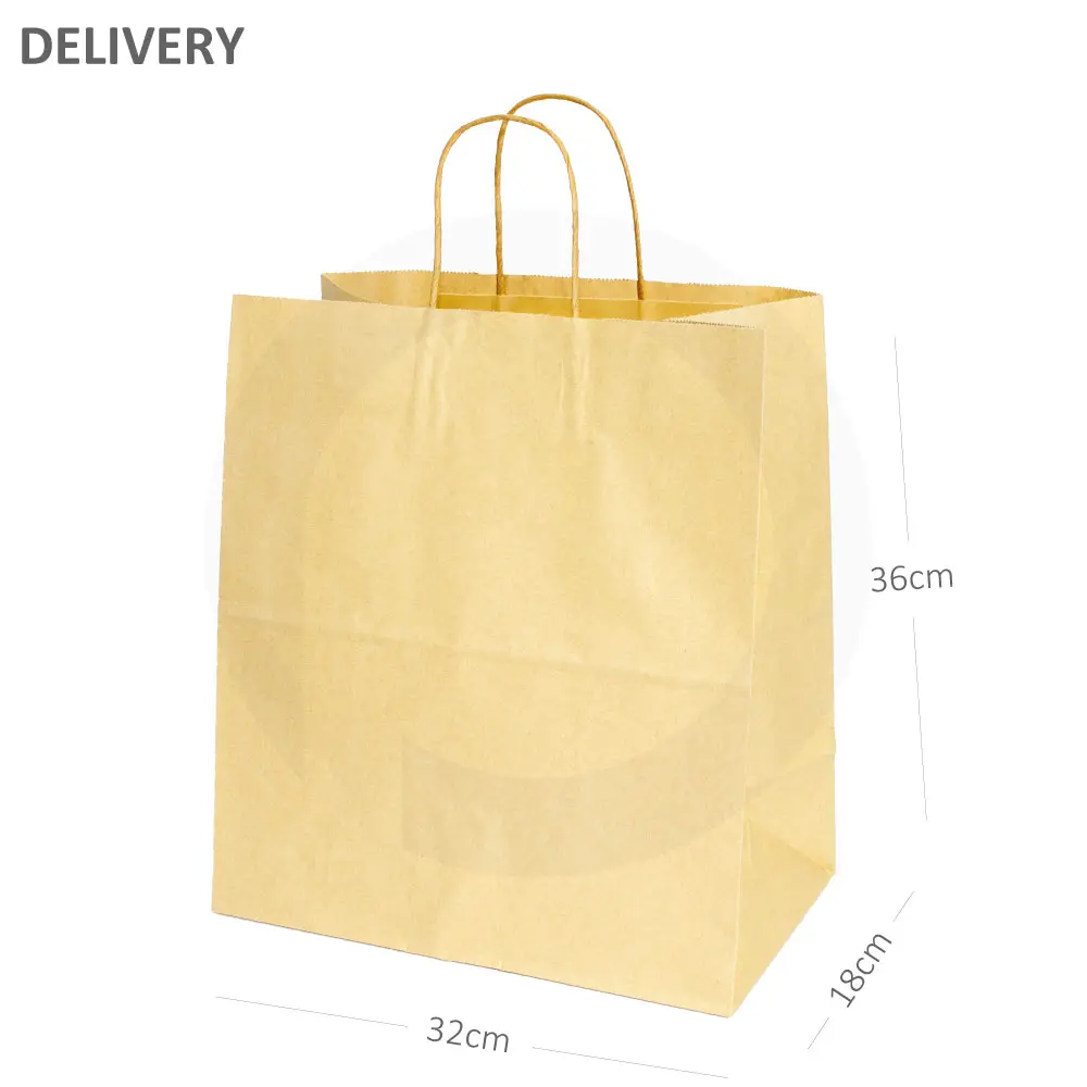 [101006] DELIVERY Kraft Paper Twisted Handle Bag 200/ctn